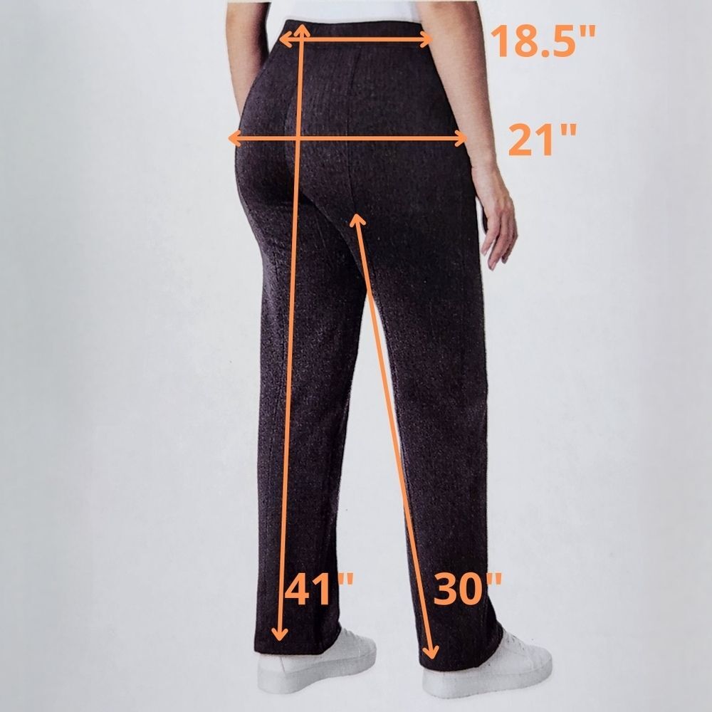 NWT Mondetta Gray Straight Leg Pants with Elastic Waistband Size XL Side Pockets - Picture 11 of 11